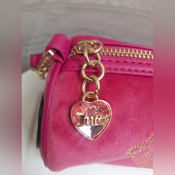 Juicy Couture Pink Velour Shoulder Hand Bag - Picture 7 of 15